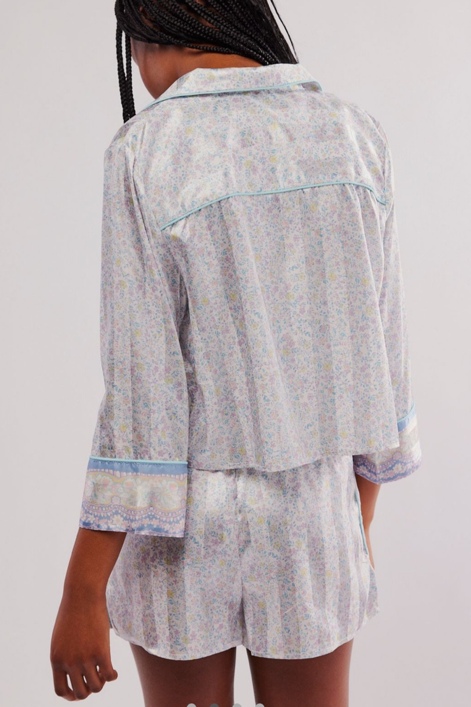 The most adorable PJ set! I got a size L because Free People always seems to run small and it was a perfect fit. Could’ve done a M, but I like a looser fit for pajamas! 