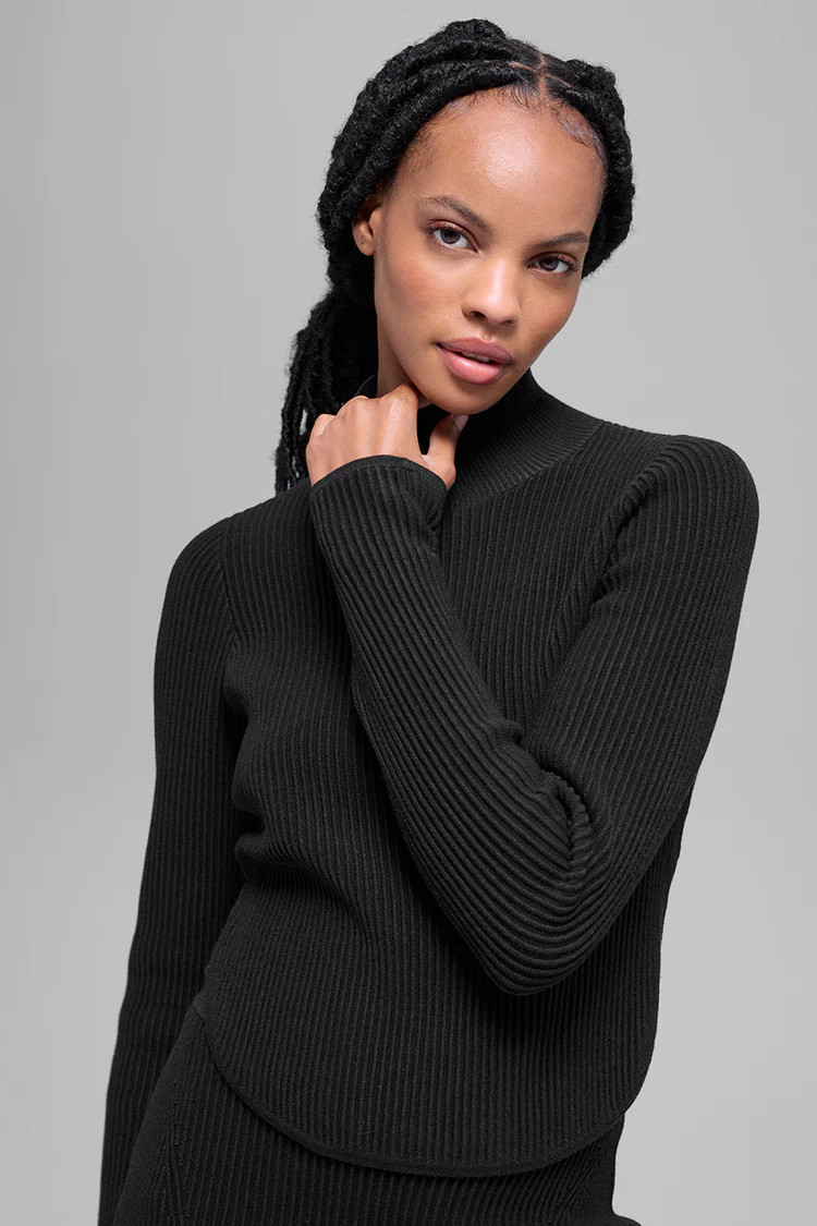 Denim Knit Backless Long Sleeve | Alo Yoga (US)