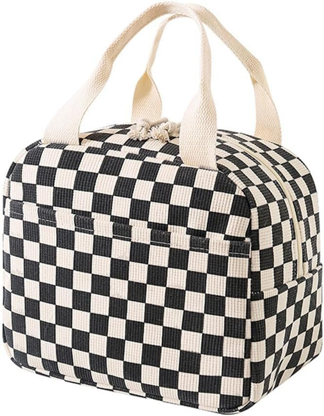 Lunch Bag for Women Men Cute Lunch Tote Bags Reusable Lunch Box Large Capacity Reusable Insulated... | Amazon (US)