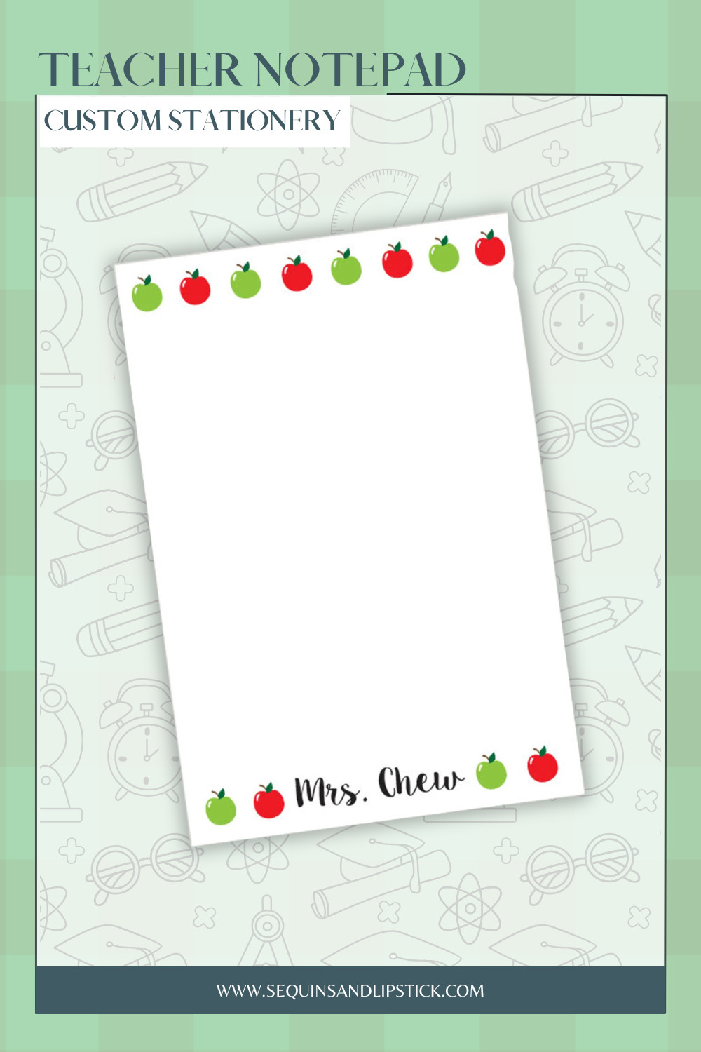 Stay organized in style with this personalized teacher notepad! 

 #LTKmomlife #LTKSeasonal