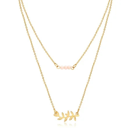 Duo imitation gold necklaces. One is 16" adjustable with 3 glass rhondelles.  One is 18" adjustab... | Walmart (US)