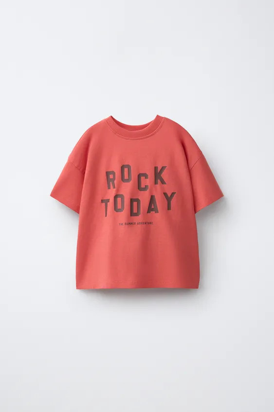 TEXT PRINT T-SHIRT | Zara US