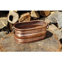 Copper Oval Planter Vase, Antique, Handmade | Etsy (US)