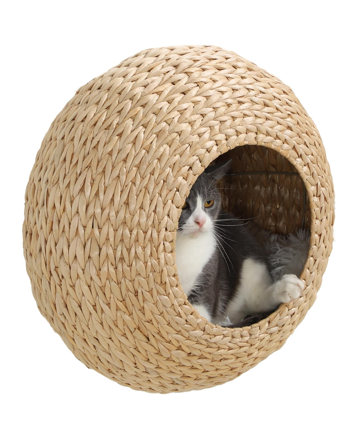 PawHut Wall Mounted Cat Condo with Washable Cushion, - Natural wood | Macy's