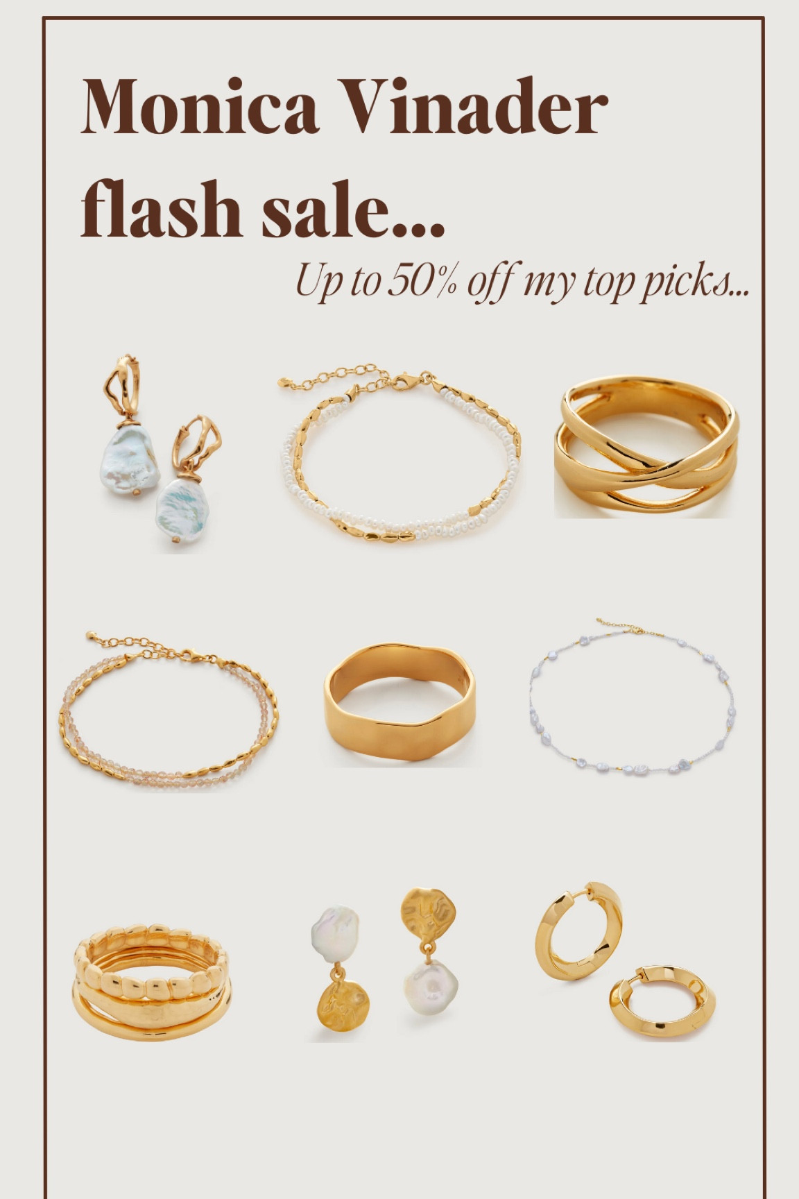 Monica Vinader flash sale: BF discounts 🤍 #Blackfriday #MonicaVinader 

#LTKfindsunder50 #LTKfindsunder100 #LTKCyberWeek