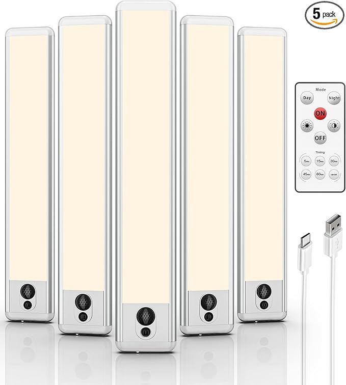 EZVALO Under Cabinet Lights, LED Closet Lights Wireless USB Charging, Motion Sensor Lighting Indo... | Amazon (US)