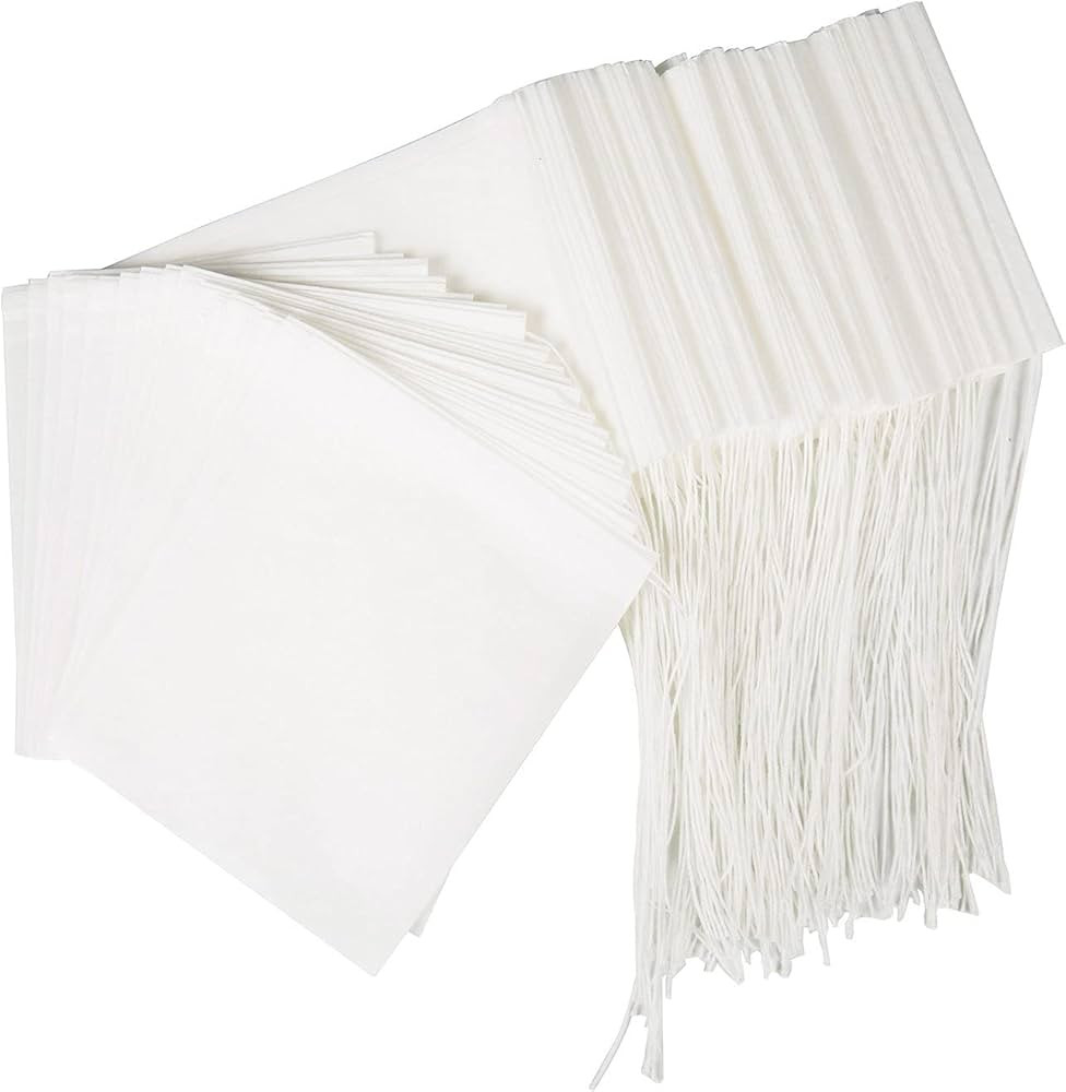 100PCS Tea Filter Bags, Disposable Tea Bags for Loose Leaf Tea, Drawstring Empty Tea Infuser, Bet... | Amazon (US)