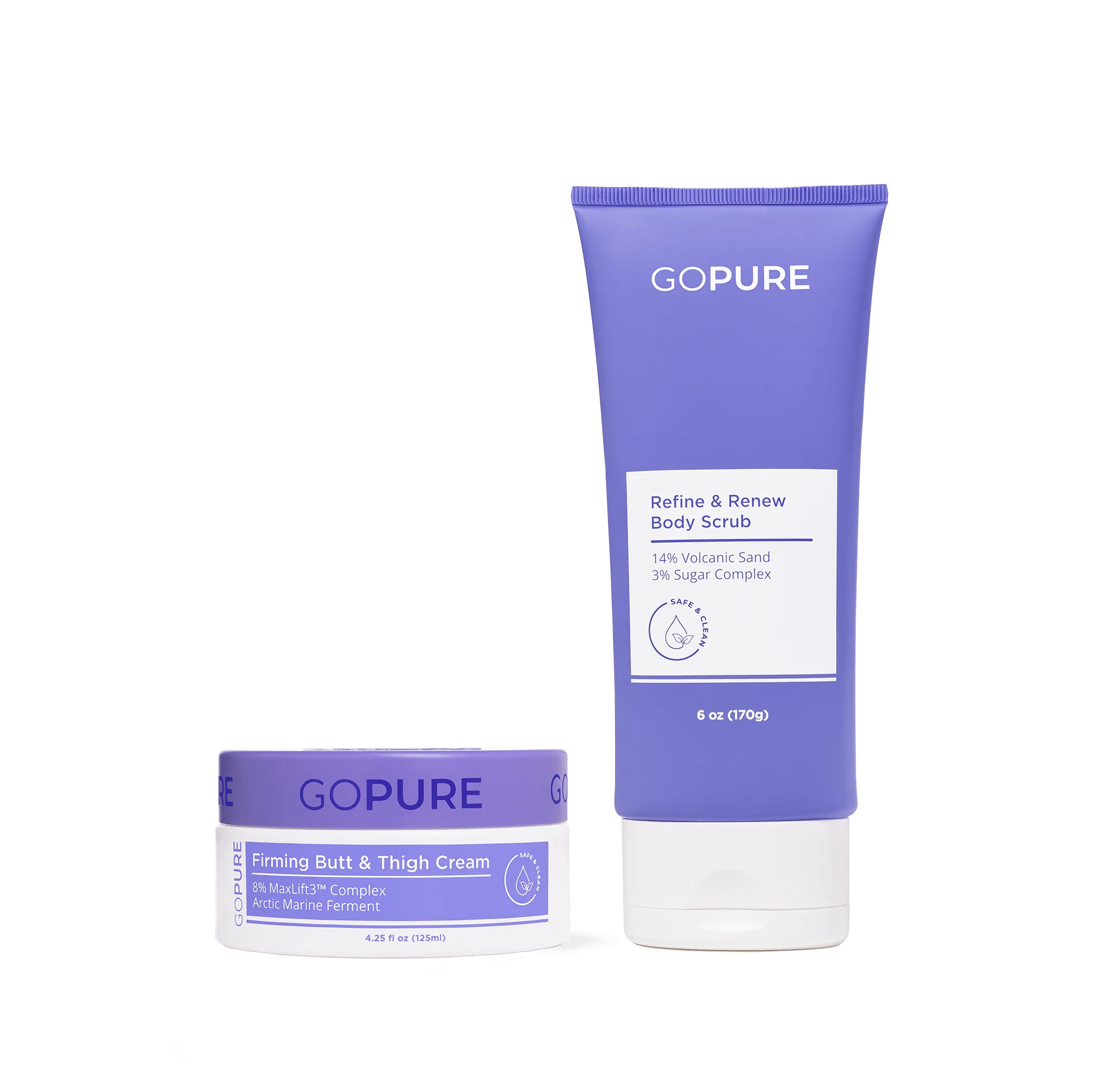Butt & Thigh Cream + Body Scrub | goPure Beauty | Lotions & Moisturizers | GoPure Beauty
