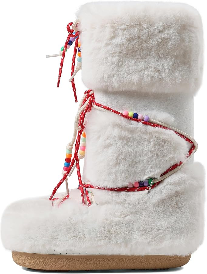 Fur Boots for Women Fuzzy Winter Knee High Snow Boots Lace-Up Y2k Platform Fluffy Warm Trendy 202... | Amazon (US)