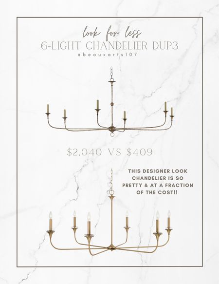 Check out this beautiful designer chandelier look for less dupe for a steal! 

#LTKstyletip #LTKsalealert #LTKhome