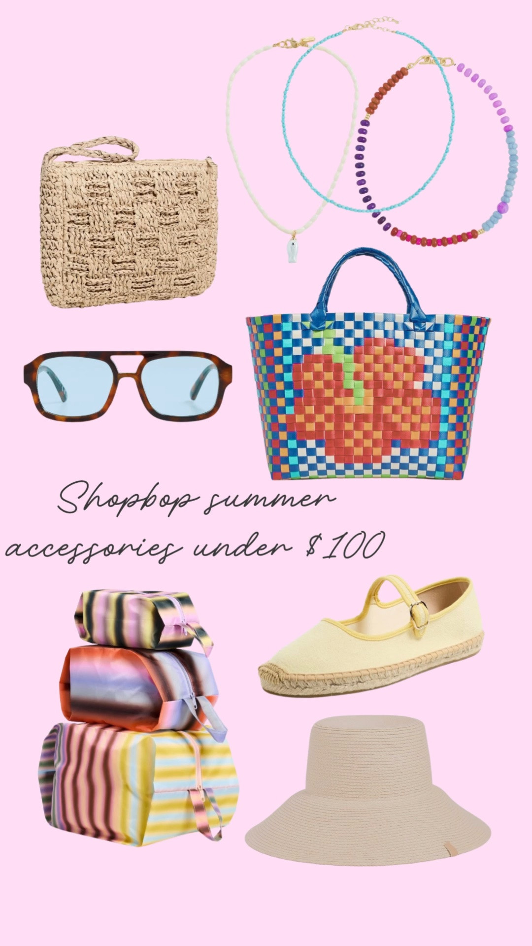 Summer accessories have officially become my weakness 🌸✨ Sharing my favorite Shopbop finds under $100 -  colorful bags, fun jewelry, vacation-ready shoes, and chic little extras that make every outfit feel more fun.

#LTKmomlife #LTKSeasonal #LTKTravel
