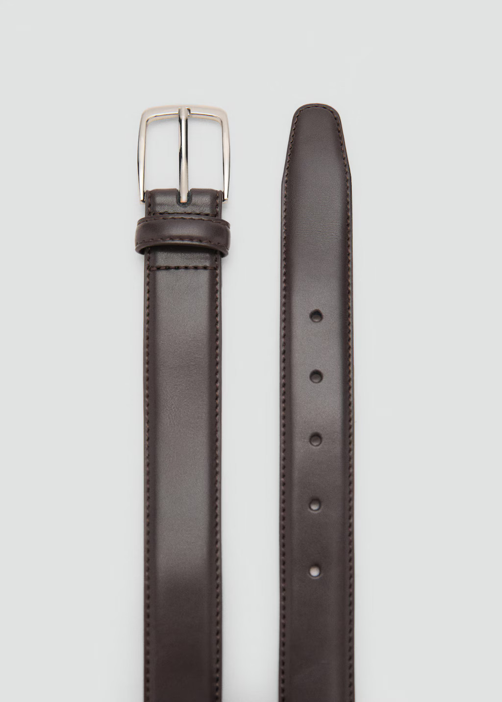 Nappa leather belt brown - Man - M - MANGO MAN | Mango (US/MX/AU)