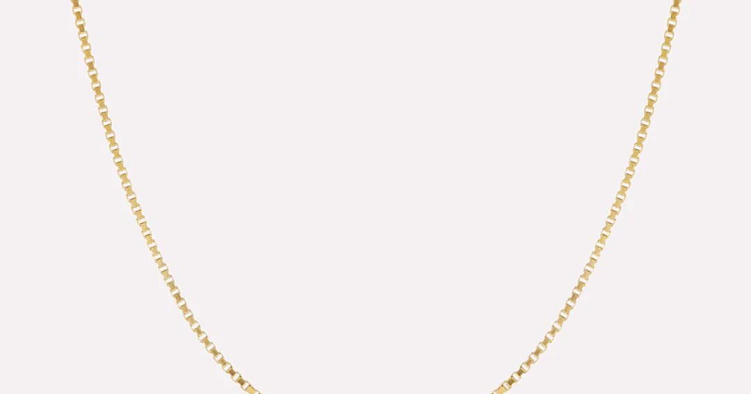 Silver Box Chain Necklace - Jo Gold | Ana Luisa