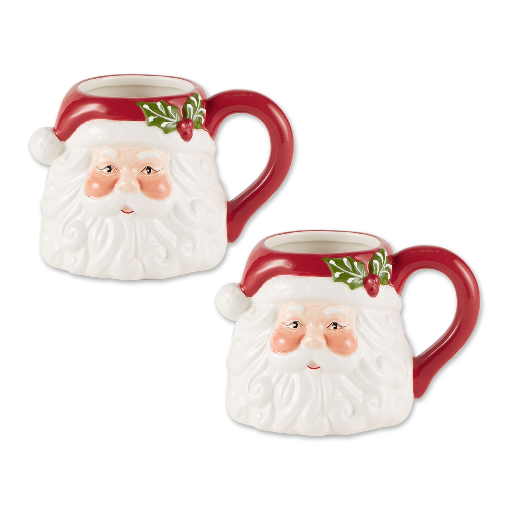 DII Santa Ceramic Mug Set/2 - Walmart.com | Walmart (US)