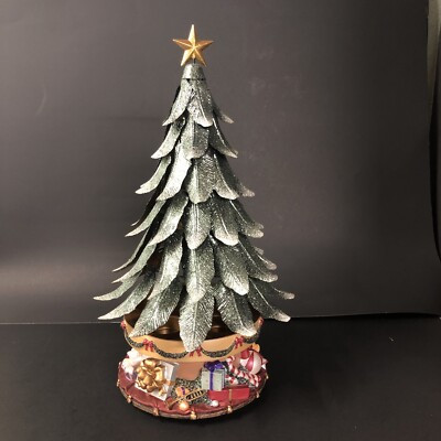 Partylite Musical Christmas Tea Light Candle Holder Glowing Tree P7920 - Retired | eBay US