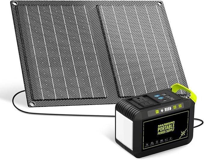 MARBERO 88.8Wh Solar Generator with 21W Solar Panel Included Portable Power Station 80W 110V 120W... | Amazon (US)
