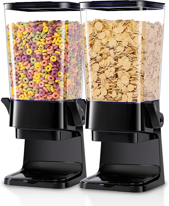 Cereal Dispenser Countertop with lids, 5L Organization and Storage Containers for Kitchen and pan... | Amazon (US)
