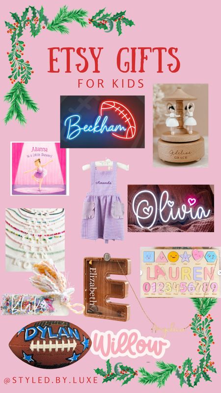 Personalized gifts for your favorite little kiddos froM etsy! I love these finds. Whether you have a little athlete or a princess, there’s something for everyone 

#LTKGiftGuide #LTKkids #LTKfindsunder50