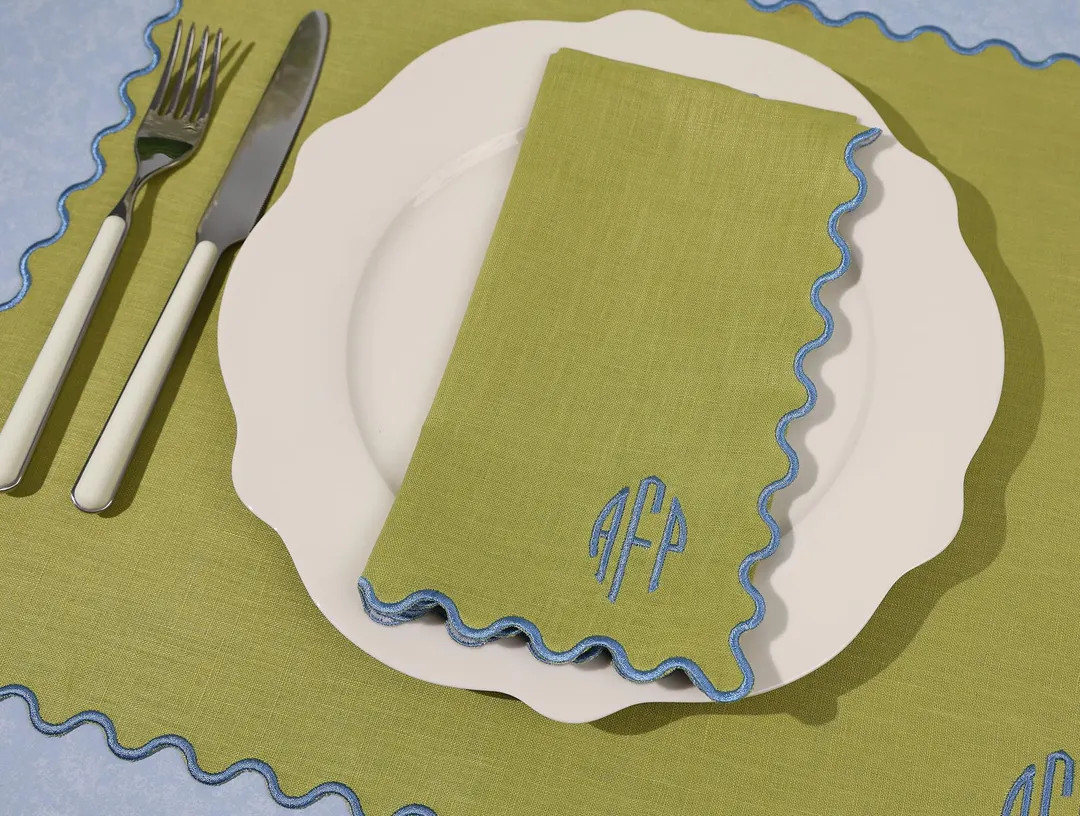 Personalized Limerick Linen Dinner Napkins, Monogrammed Dinner Napkins, Set of 4 Dinner Napkins, ... | Etsy (US)