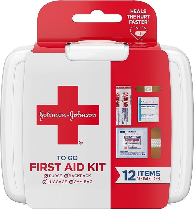 Johnson & Johnson First Aid To Go Kit (Pack of 12 Items) | Amazon (US)