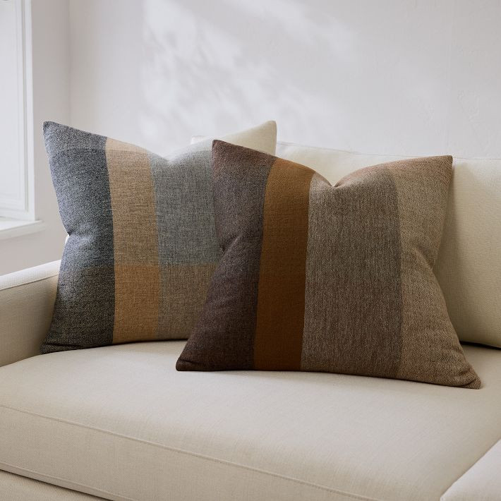 Two-Tone Colorblock Pillow Cover | West Elm (US)