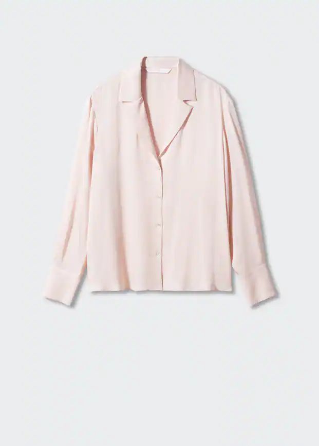 Lapels flowy shirt -  Women | Mango United Kingdom | MANGO (UK)