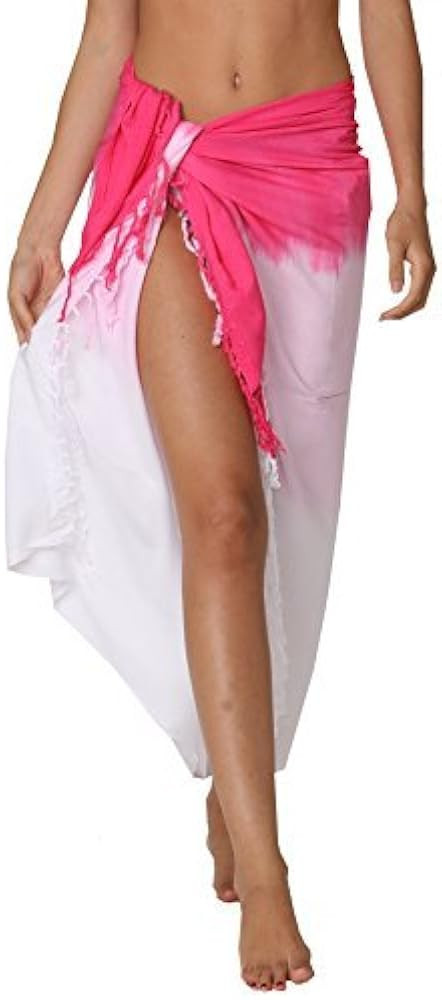 INGEAR Beach Long Batik Sarong Womens Swimsuit Wrap Cover Up Pareo with Coconut Shell Included (Blue | Amazon (US)