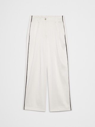 Straight Ultra High-Rise Satin Trouser | Banana Republic Factory