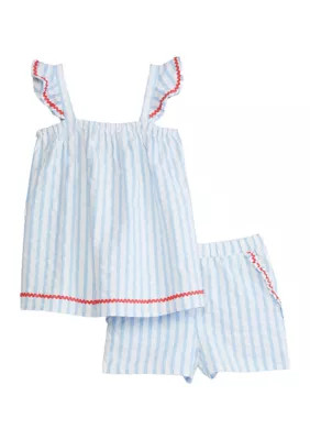 Crown & Ivy™ Toddler Girls Ric Rack Tank Top and Shorts Set | Belk