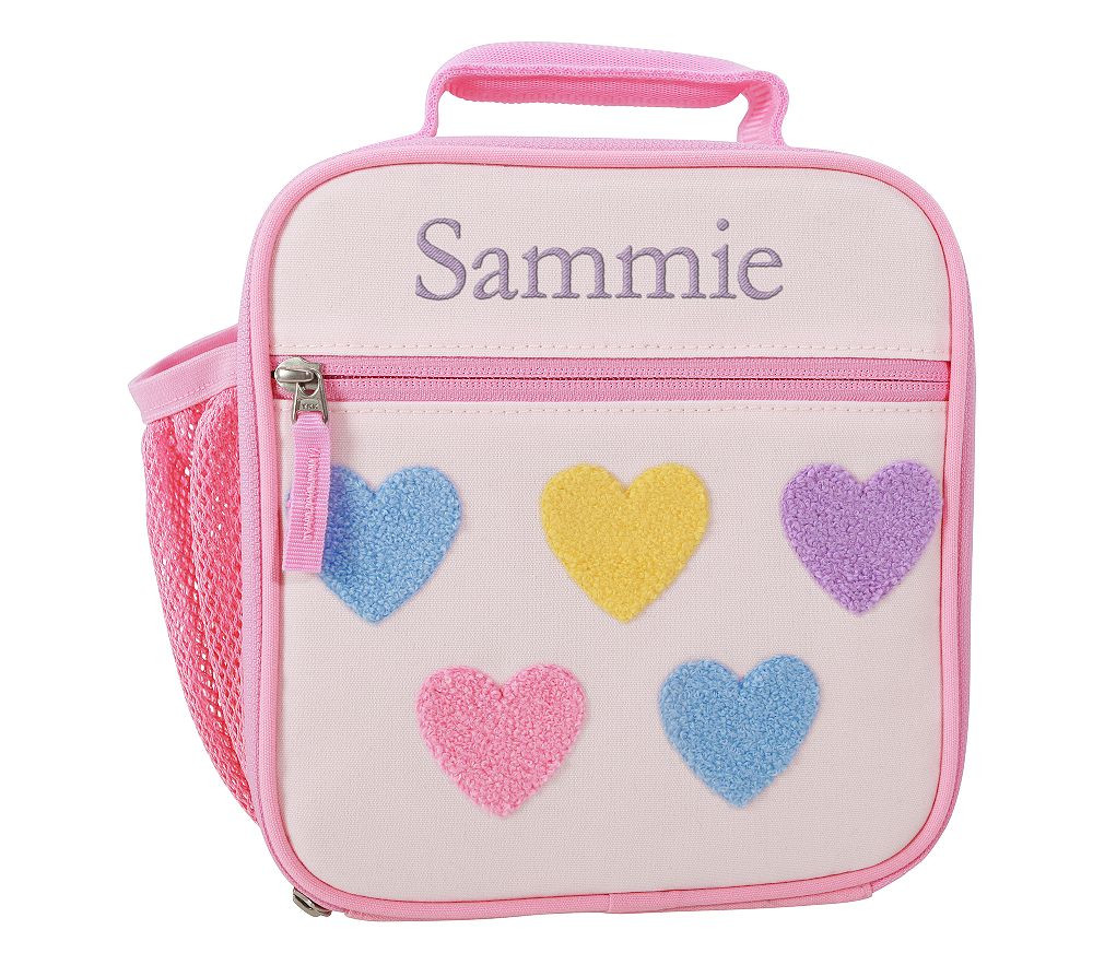 Pastel Chenille Hearts Mackenzie Lunch Box | Pottery Barn Kids