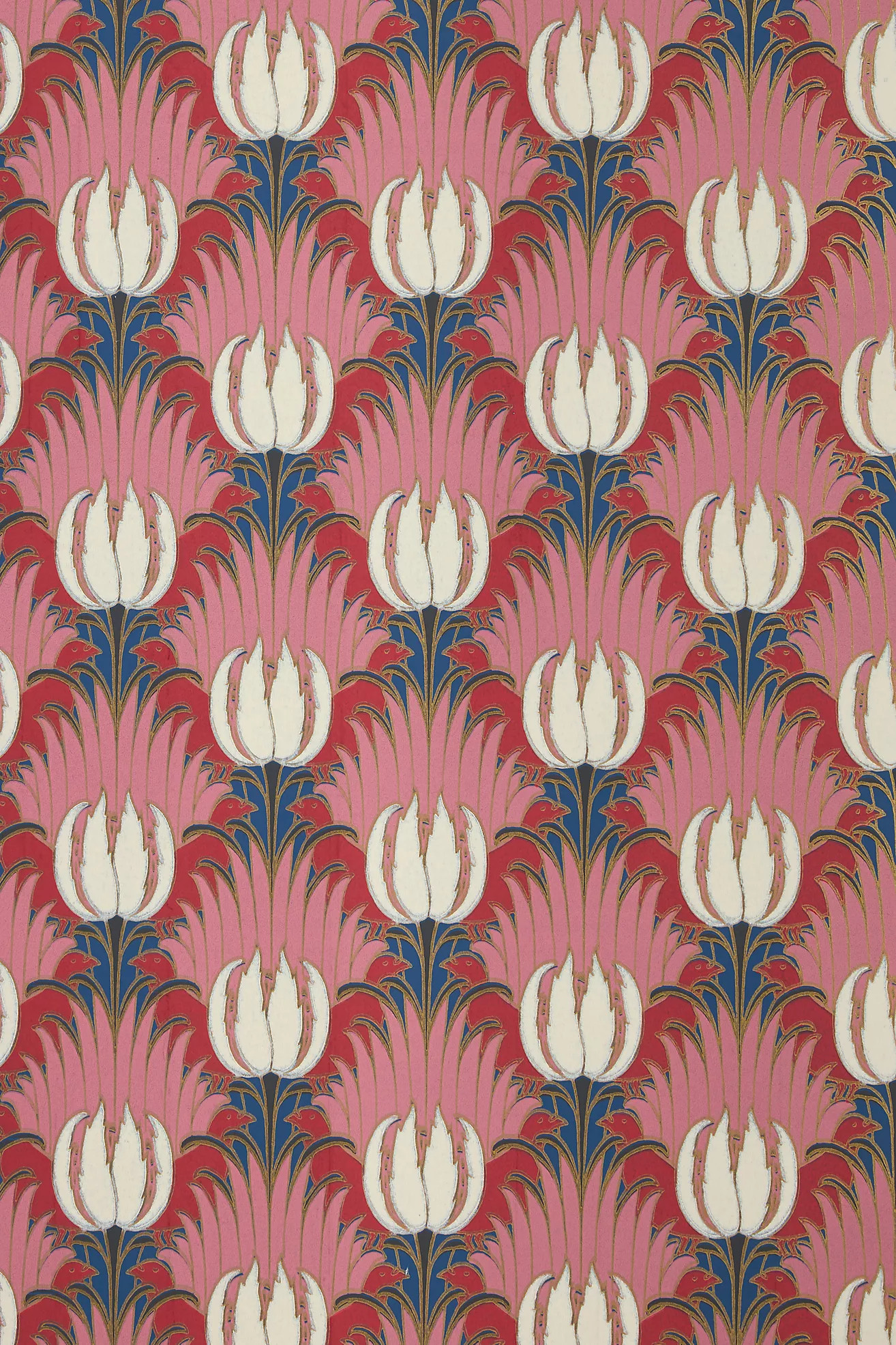 Tulip & Bird Floral Wallpaper | Anthropologie (US)