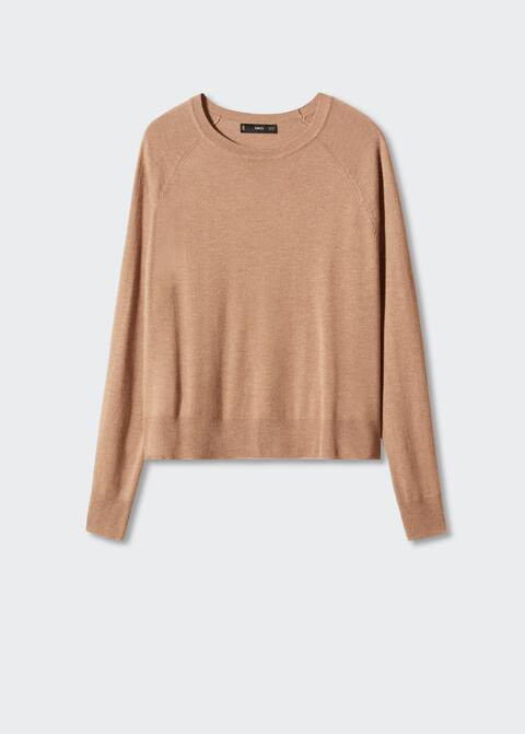 Fine-knit round-neck sweater -  Women | Mango USA | MANGO (US)