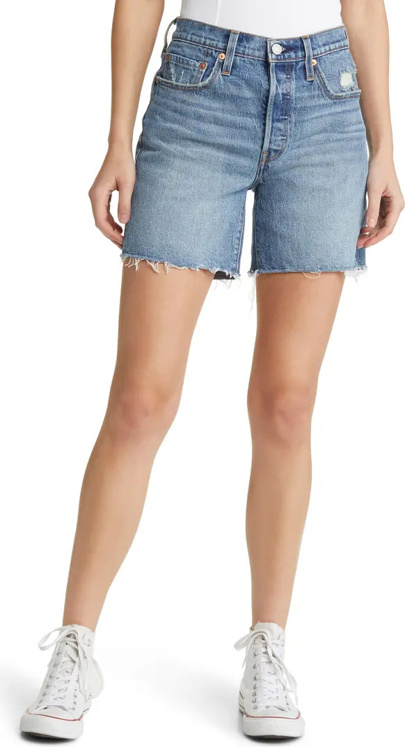 Levi's® 501® Mid Thigh Cutoff Denim Shorts | Nordstrom | Nordstrom