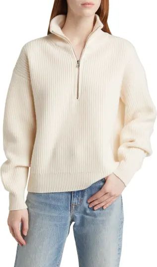 Nordstrom Half Zip Wool & Cashmere Sweater | Nordstrom | Nordstrom