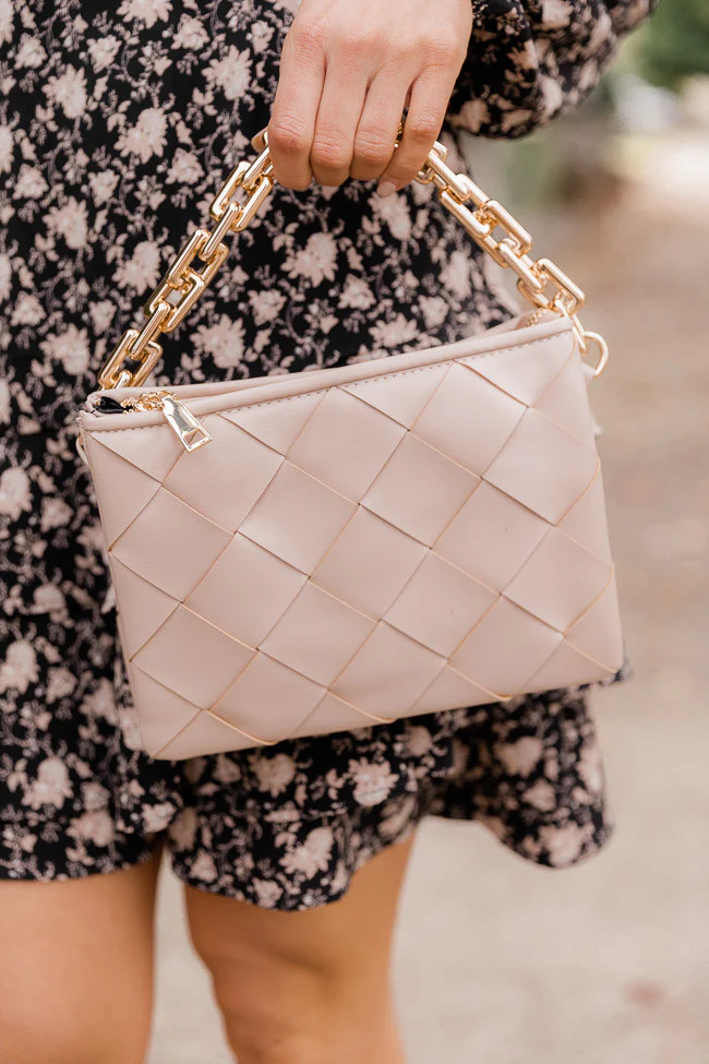 Only The Beginning Leather Ivory Purse | The Pink Lily Boutique