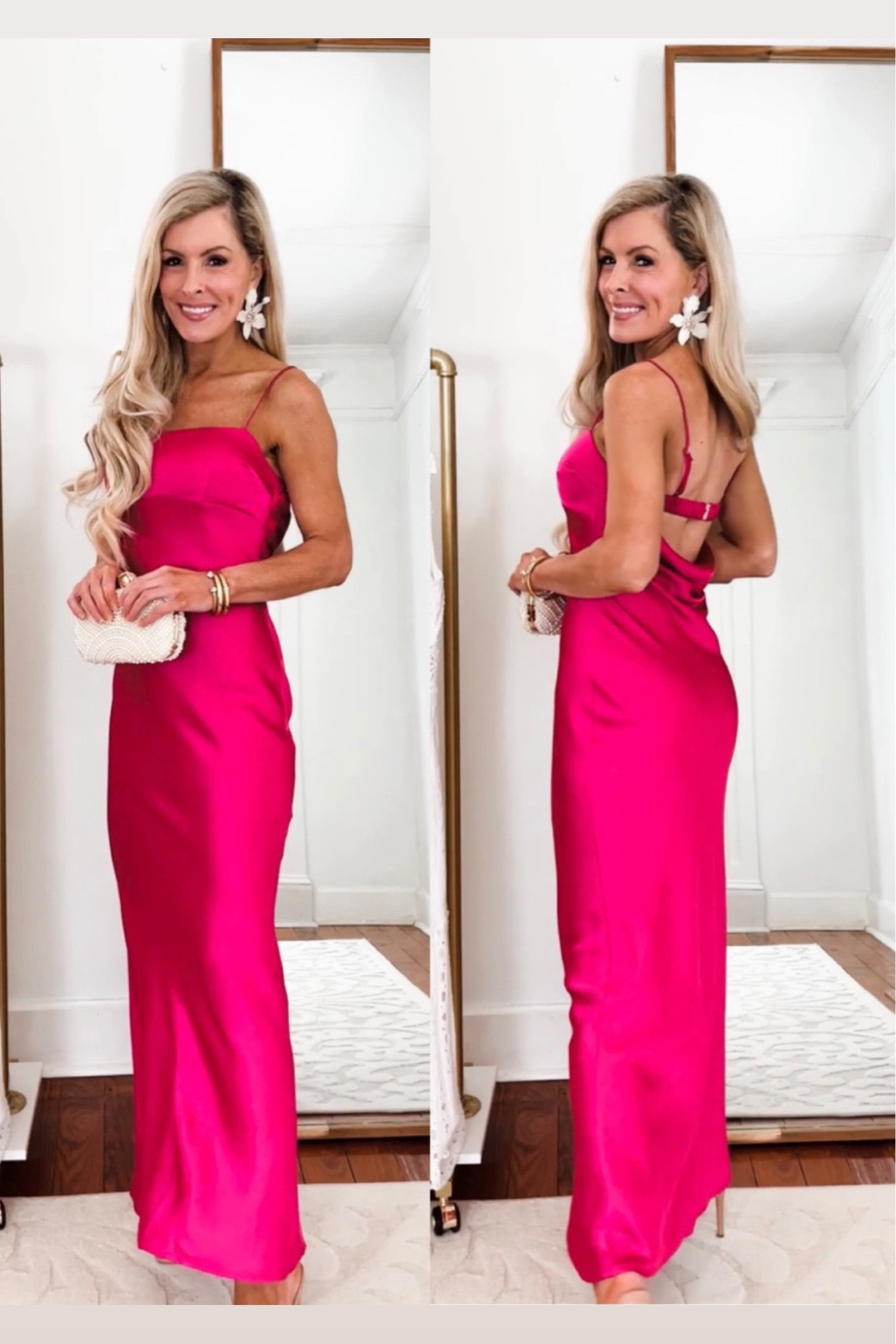 Pink Spring dress : wearing xxs petite 
Sale code : AFLTK at checkout 

Wedding guest dress inspo
Special Occasion Dress
Satin dress
Maxi dress 

#LTKSale #LTKFind #LTKSeasonal
