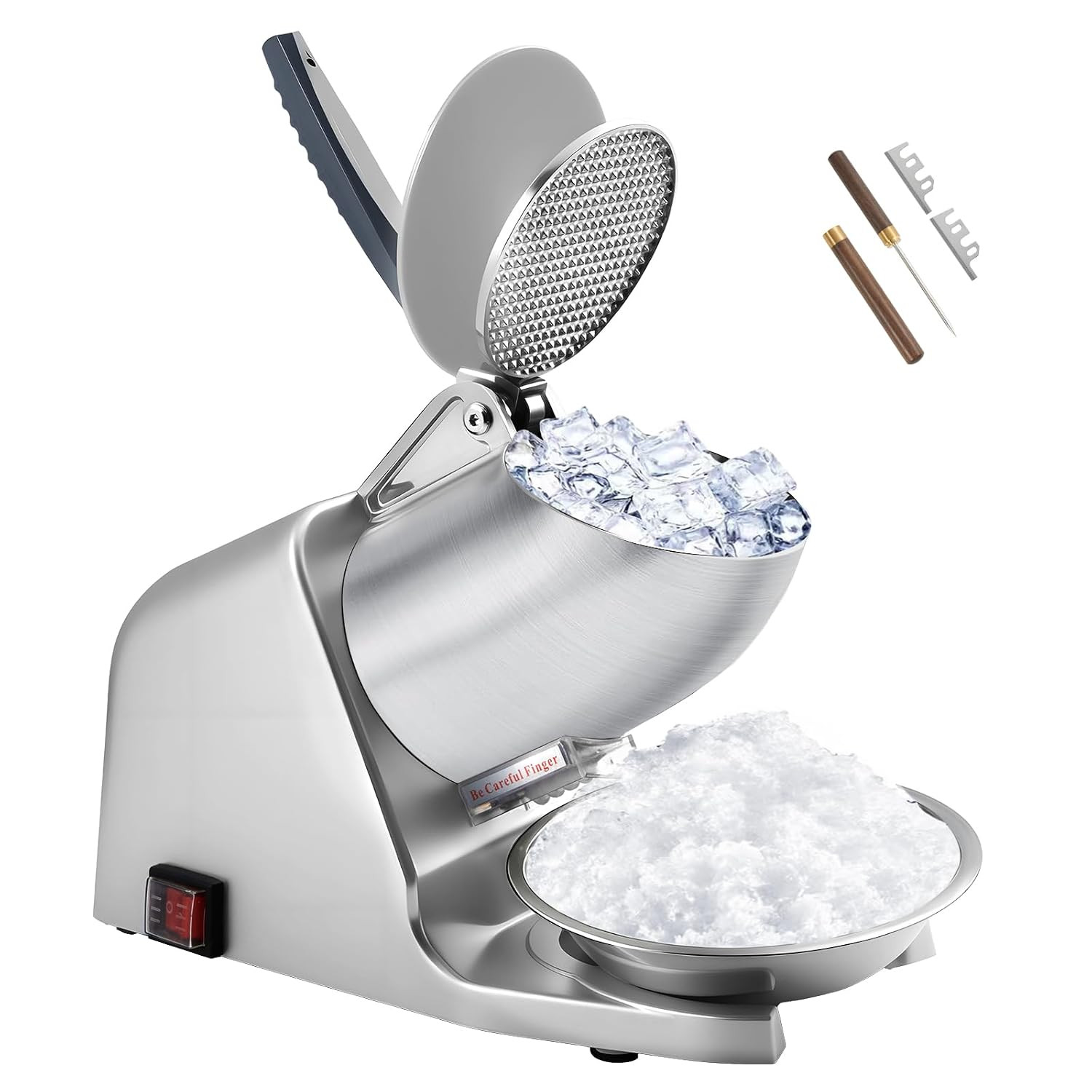 Electric Ice Crusher and Ice Shaver, 186 lbs/hr & Dual Blade | Amazon (US)
