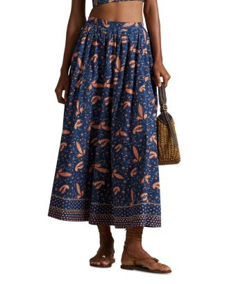 Floral Cotton Poplin A-Line Skirt | Bloomingdale's (US)