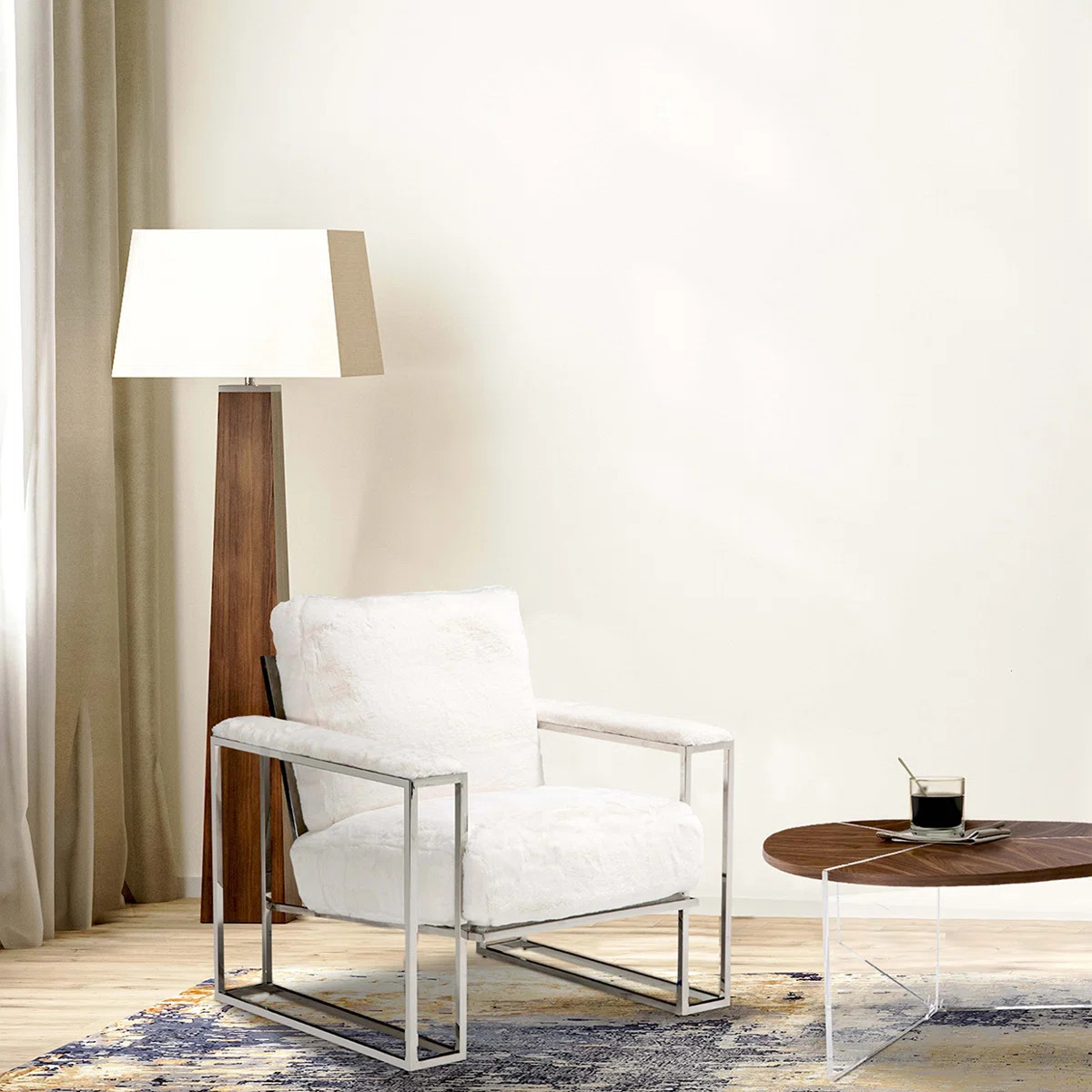 Astro Faux-Fur Accent Chair | Wayfair North America