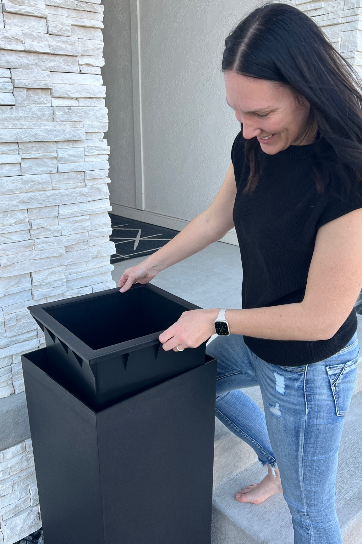 Love these sleek and modern planters! This removable insert is a game charger! They come in multiple sizes and color options. 

#LTKstyletip #LTKhome #LTKSeasonal