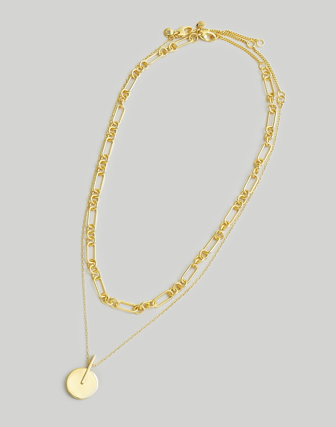 Two-Pack Geometric Lariat Necklace Set | Madewell