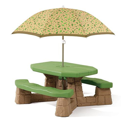 Step 2 Step2 Naturally Playful Picnic Table with Umbrella | HSN