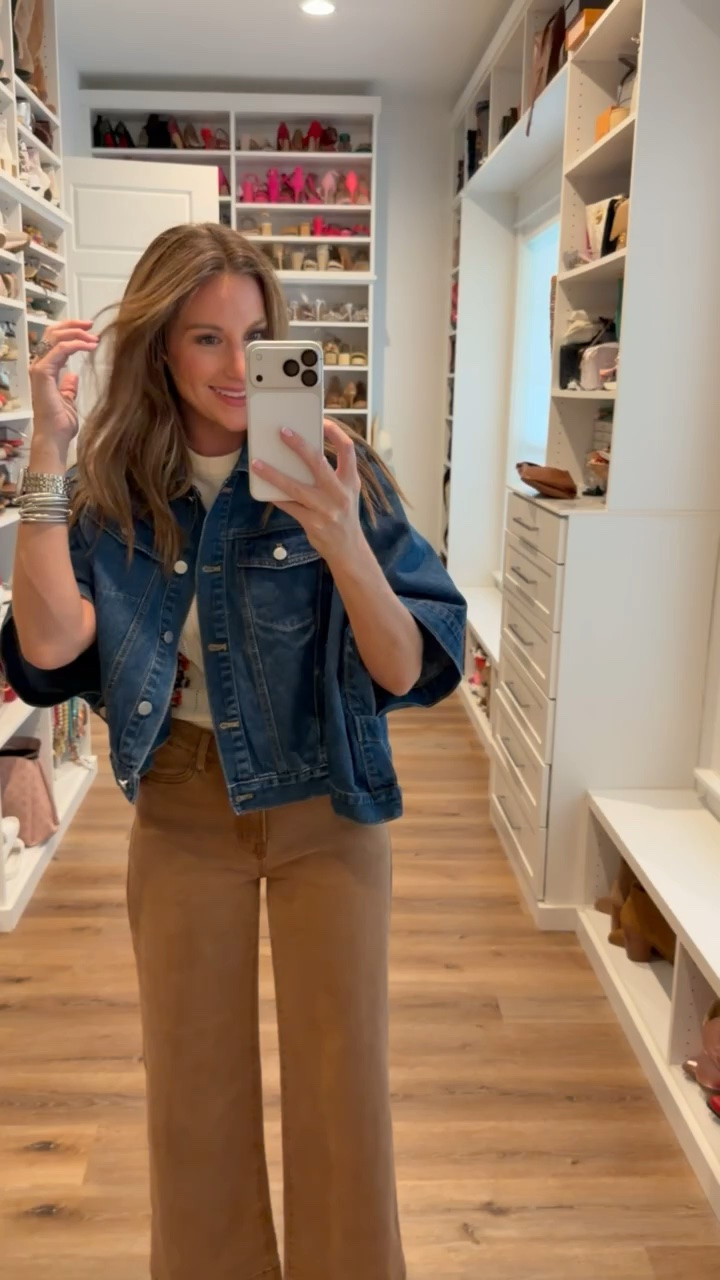 In a small jacket, size 4 jeans, boots, clutch and accessories - fits tts.

#LTKootd #LTKgrwm #LTKSeasonal