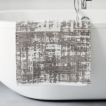 Organic Distressed Texture Bath Mat | West Elm (US)