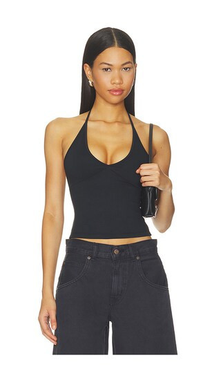 GRLFRND Halter Tank in Black. - size XL | Revolve Clothing (Global)