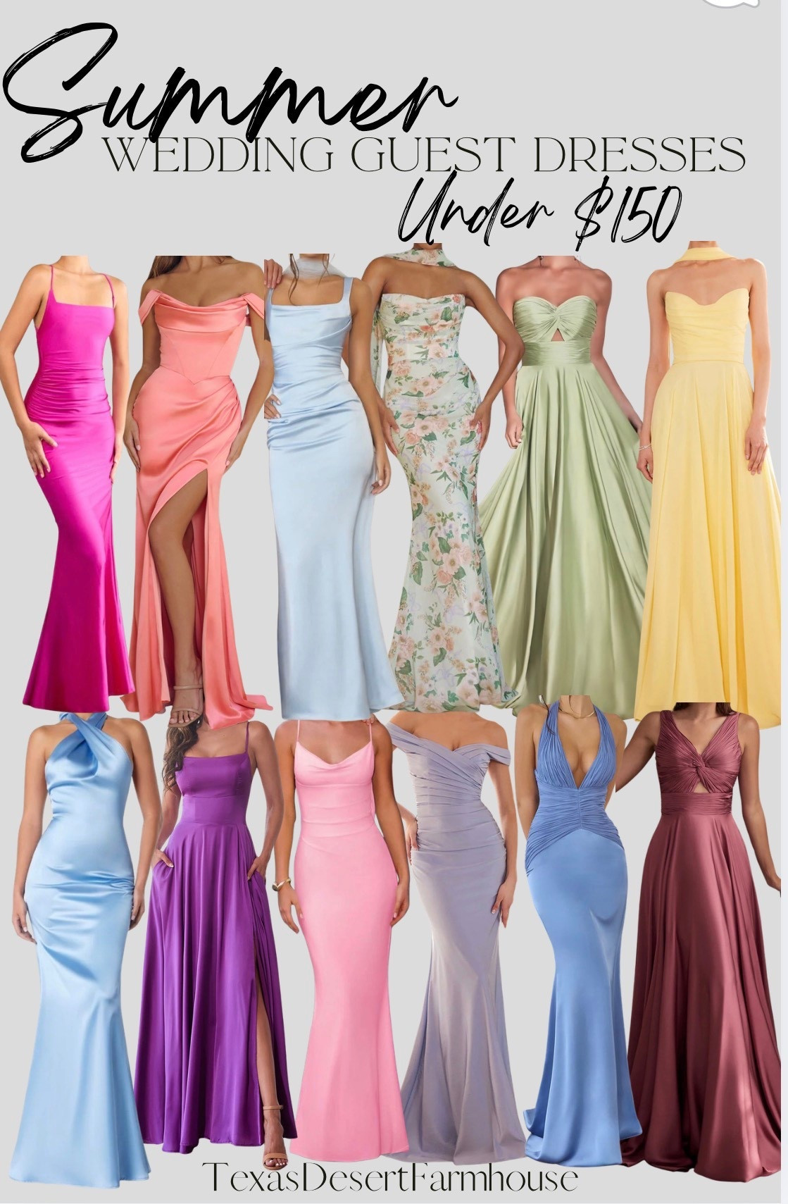 Check out some of my favorite @Lady Black Tie dresses for summer wedding options. Can you believe these are all under $150? 
•
#weddingguest #wedding #formaldress #cocktailgown #satindress #dressforwedding #floorlengthdress #longdress #eveninggown #gala #summergala #springwedding #summerwedding #formaleveninggown #bridesmaiddress #bridesmaid #springformal #prom #promdresses #promgown 

#LTKU #LTKootd #LTKWedding