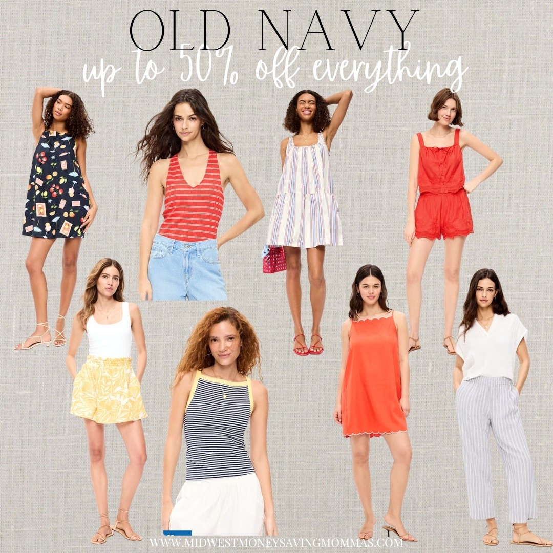 Up to 50% off everything at Old Navy through 5/2!

Vacation outfits  resort wear  beach outfit  spring outfit  summer outfit  linen  tank tops  mini dress 

#LTKootd #LTKSeasonal #LTKgrwm
