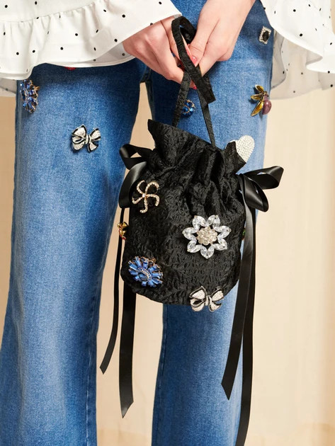 DREAM Couleur Brooch Drawstring Bag | Sister Jane (UK)