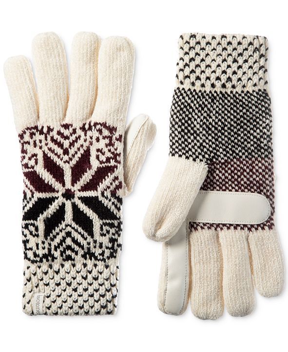 Women's Chenille Snowflake Gloves | Macys (US)