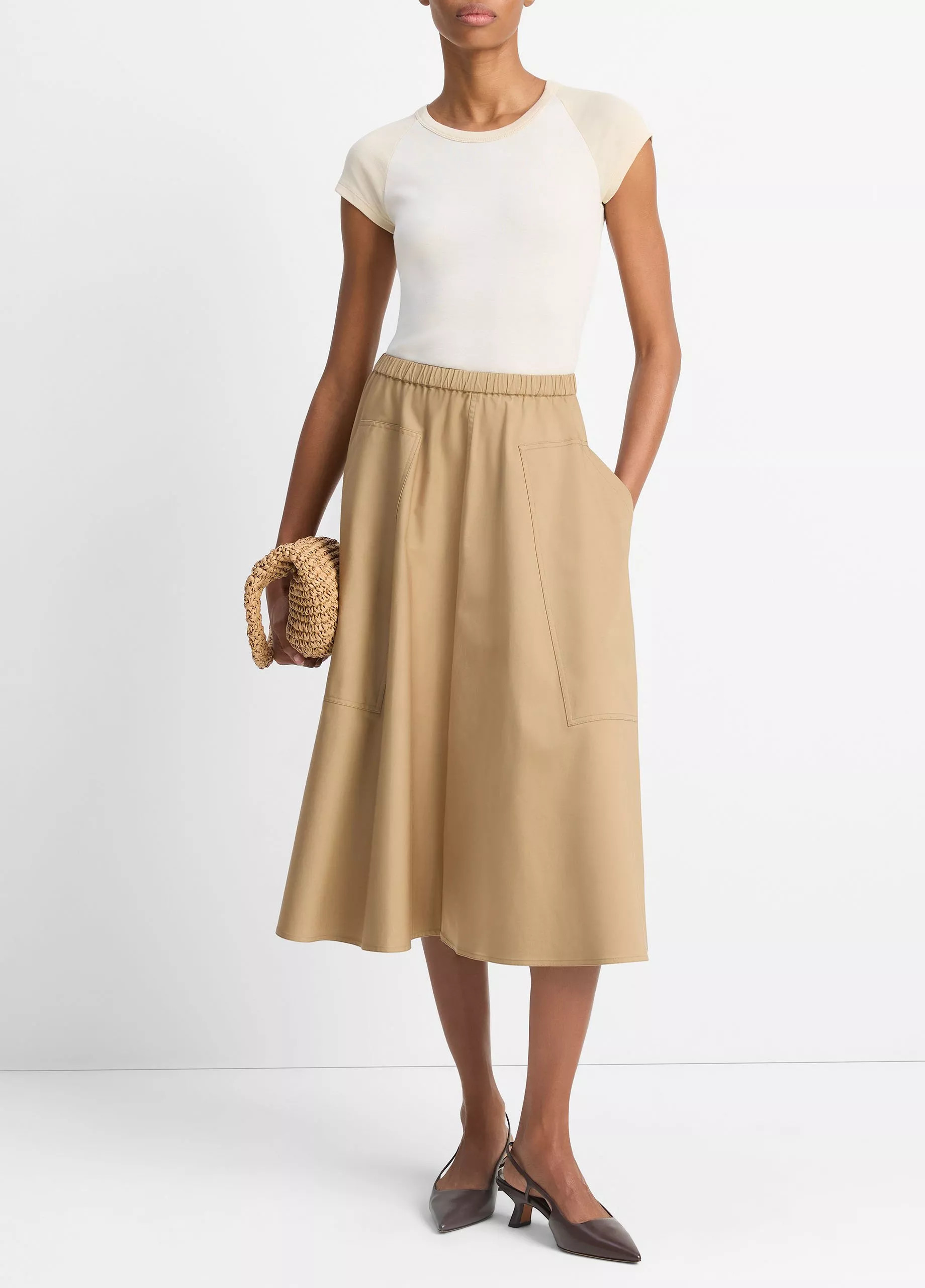 Buy Cotton Full Skirt for USD 368.00 | Vince | Vince LLC